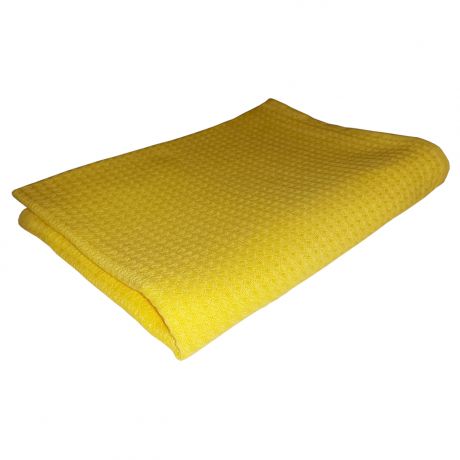 Полотенце-простыня вафельная, 150х200см,цвет желтый/зеленый