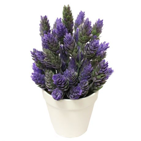 Растение искусственное Хмель, h25см, фиолетовый, пластиковый горшок