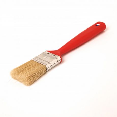 Кисть флейцевая (КФ) 35х12мм., Н1, натуральная щетина, пластиковая ручка для водоэмул.красок Mollen