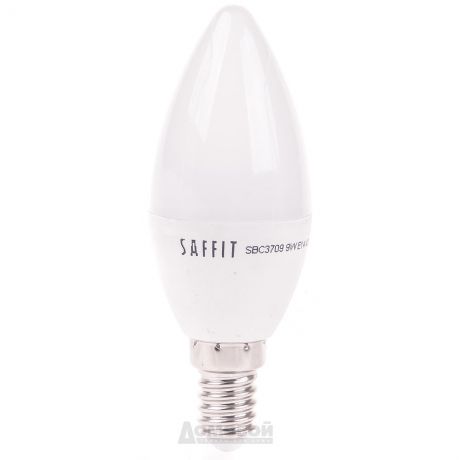 Лампа светодиодная, 9W 230V E14 4000K, SBC3709, SAFFIT