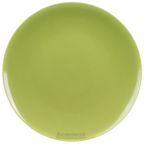 Тарелка HOME CAFE зеленая 25см, керамика