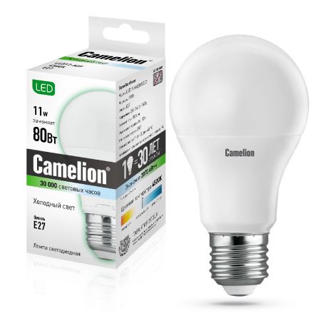 Лампа светодиодная Camelion LED11-A60/845/E27 11Вт 220В