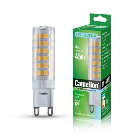 Лампа светодиодная Camelion LED6-G9/845/G9 6Вт 220В блистер