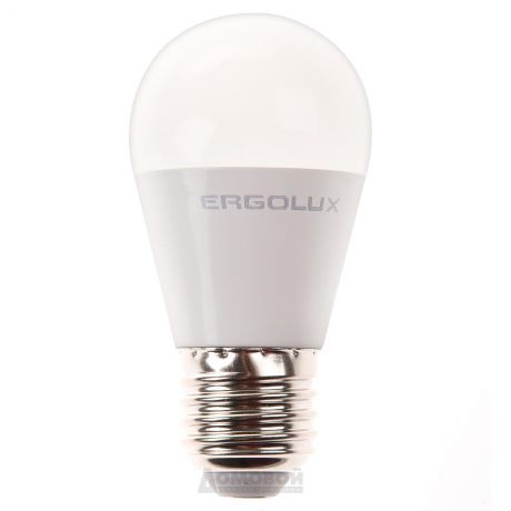 Лампа светодиодная Ergolux LED-G45-9W-E27-3K Шар 9Вт E27 3000K 172-265В