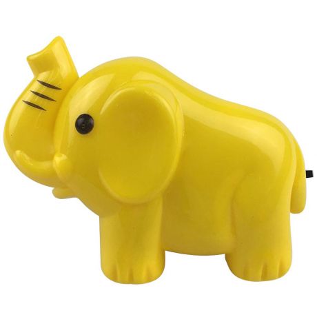 Ночник Слон светодиодный, с выключателем, желтый Camelion NL-191