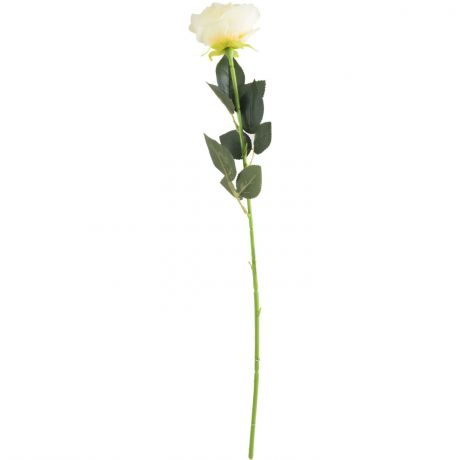 Растение искусственное ВОЛШЕБНАЯ СТРАНА Роза, h65, белый, полиэстер