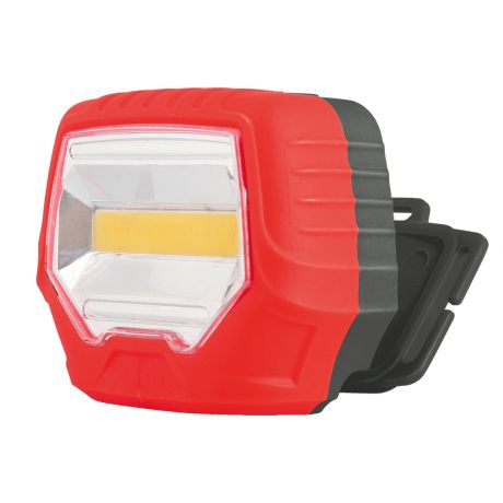 Фонарь налобный LED 3 Вт, дальность до 15 м, 1 режим, 3XR6, красный с черым, Ultraflash LED 922-TH