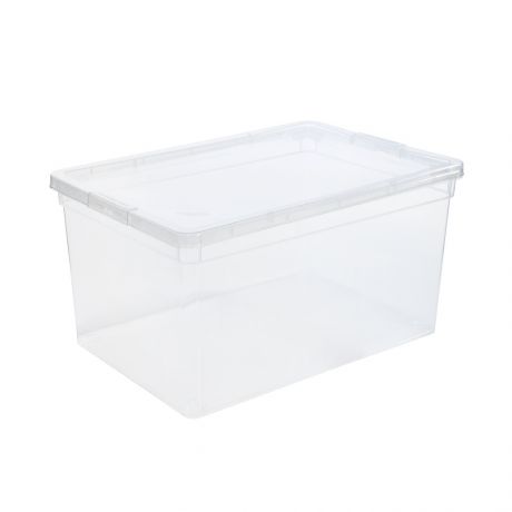 Ящик для хранения ПОЛИМЕРБЫТ, прозрачный пластик, 16л