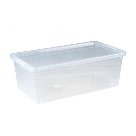 Ящик для хранения ПОЛИМЕРБЫТ, прозрачный пластик, 5, 5л