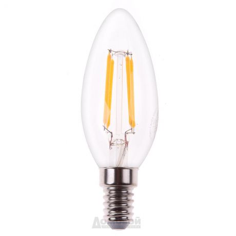 Лампа светодиодная, (7W) 230V E14 2700K, LB-66, свеча