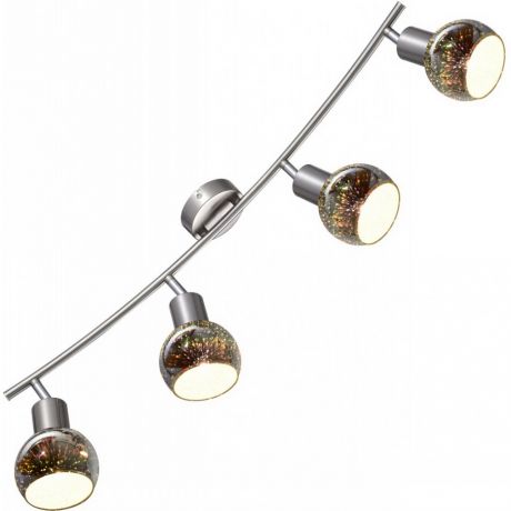 Спот ARTE LAMP Illusione A6125PL-4SS 4*E14*40Вт 230В металл матовое серебро