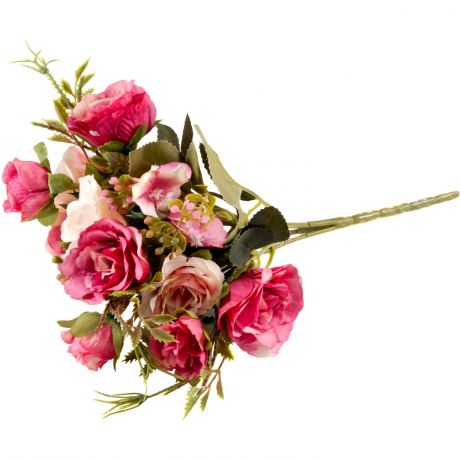 Растение искусственное ВОЛШЕБНАЯ СТРАНА Розы, h30см, розовый, полиэстер