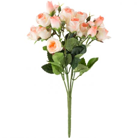 Растение искусственное ВОЛШЕБНАЯ СТРАНА Розы, h33см, нежно-розовый, полиэстер