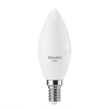 Лампа светодиодная Sholtz 9Вт E14 4000K свеча