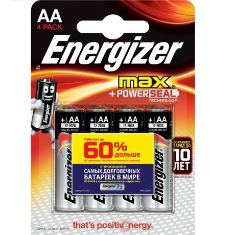 Элемент питания Energizer MAX AA (4 шт.), 2926