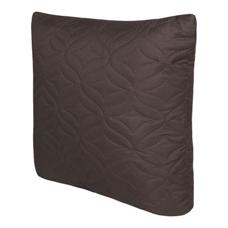 Подушка декоративная MONA LIZA, 40х40см, микрошелк, стеганая, коричневый, 529331/01