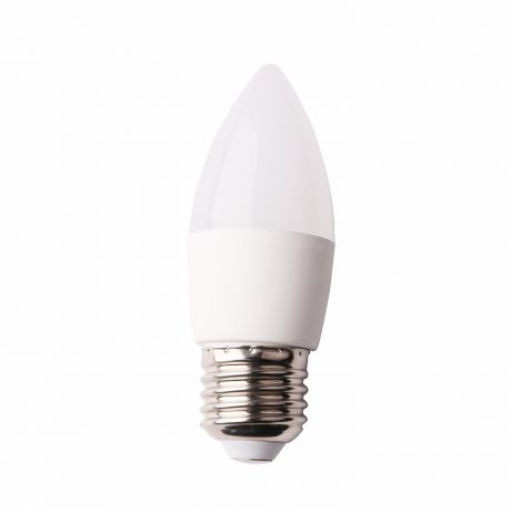 Лампа светодиодная 9Вт E27 свеча 3000К 220В пластик