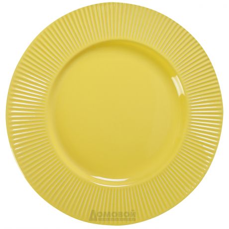 Тарелка HOME CAFE обеденная желтая 27см, керамика