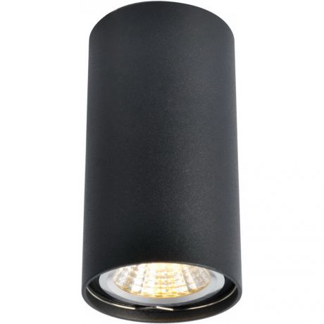 Светильник накладной ARTE LAMP Unix 1*GU10*50Вт, 230В, d=5,4см, алюминий, черный A1516PL-1BK