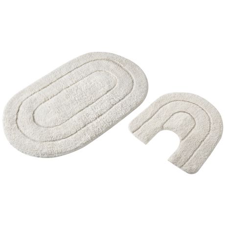 Набор ковриков для ванной комнаты VERRAN Couple 50х80см и 50х50см белый, хлопок 500-60