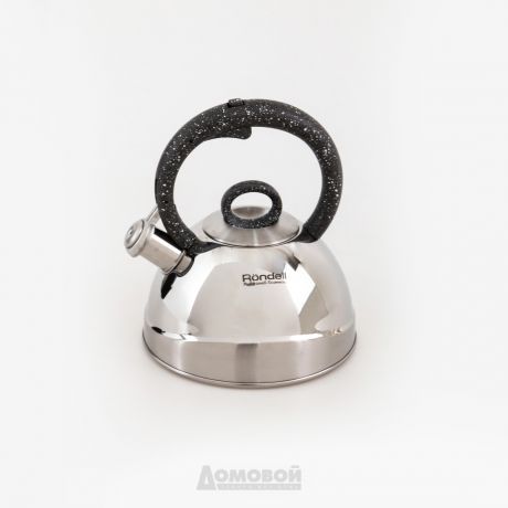 Чайник со свистком Rondell Marmara, 2,4л, нержавеющая сталь, RDS-1060