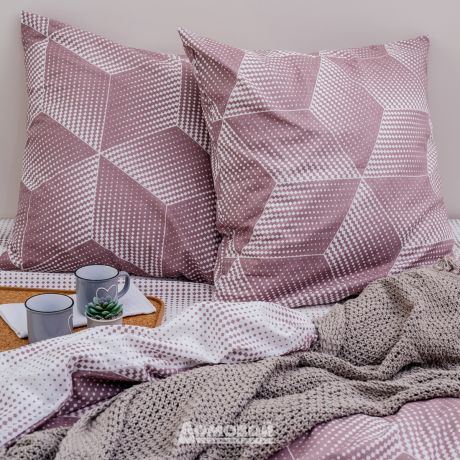 Комплект постельного белья СТМ Scandi 2-спальный Geo, наволочка 70х70см 2шт, дизайн 9013, бязь