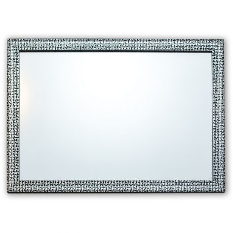 Зеркало настенное в багетной раме Мозаика Silver, 50х70см, серебро