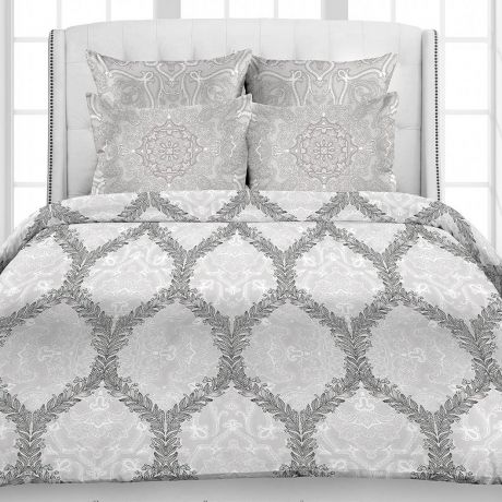 Комплект постельного белья Egoist 2-спальный Grey, наволочка 50х70см 2шт дизайн 1010, бязь