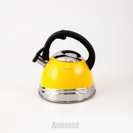 Чайник со свистком Rondell Sole, 3,0 л, нержавеющая сталь, RDS-908