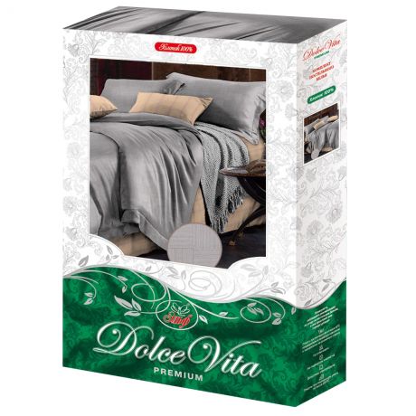 Комплект постельного белья Dolce Vita Premium Евро Дживел, размер: прост.220х240см,под.200х220см,нав.70х70см 2шт,поплин,100%хлопок,110 гр/м2