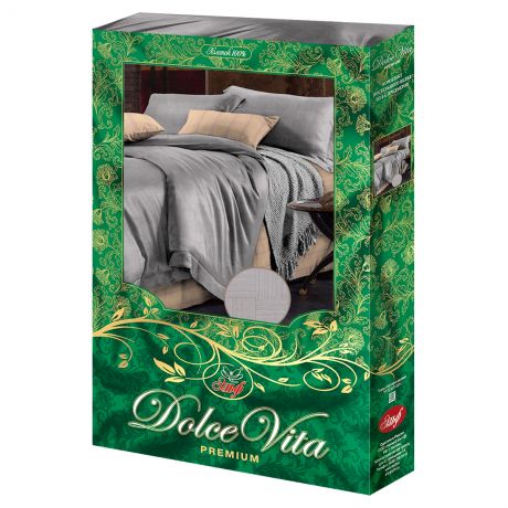 Комплект постельного белья Dolce Vita Premium 2-сп Дживел, размер: прост.180х215см,под.175х215см,нав.70х70см 2шт ,поплин,100%хлопок,110гр/м2