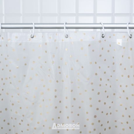 Занавеска для ванной комнаты Promo белая 180х180 см, PEVA