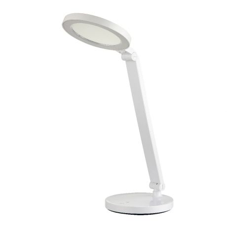 Лампа настольная LED*9Вт Camelion KD-824 C01, h 35 см, 230В, сенс, рег.ярк и цвет.темп.,с зеркалом, белый