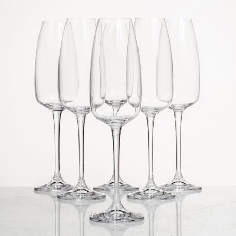 Набор бокалов д/шампанского Ансер 290мл 6шт, стекло