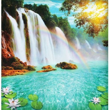 Фотообои (бумажные) Радужные водопады (196Х201) 6л