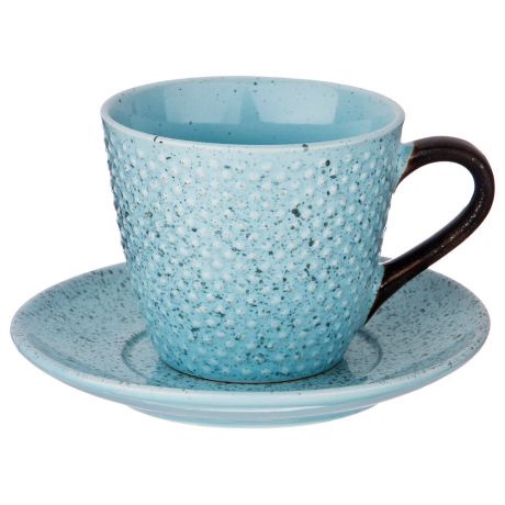 Пара чайная Лимаж голубая 235мл, керамика