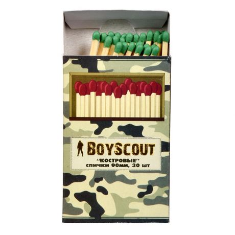 Спички BOYSCOUT Костровые 90мм, 30шт, 61029