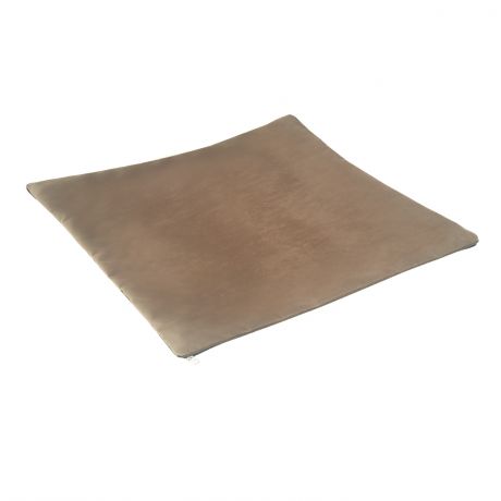 Наволочка для декоративных подушек Флок, размер: 40х40см, флок, цвет коричневый, 100% полиэстер, на молнии