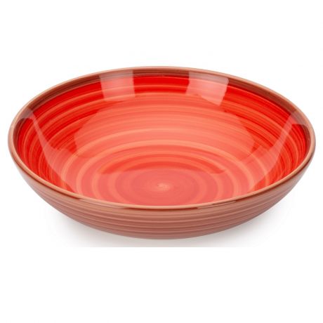 Тарелка суповая Wood Red 20см, керамика