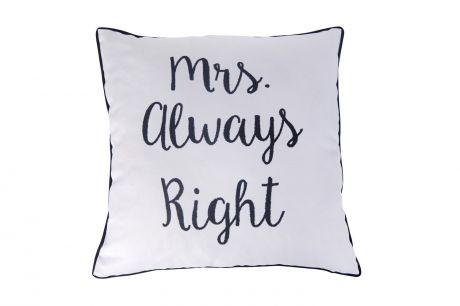 Декоративная подушка Mrs. Always Right
