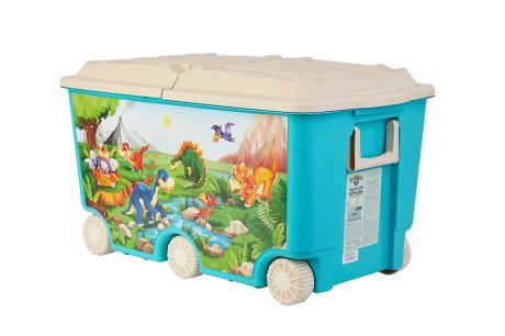Ящик для игрушек на колёсах Пластишка