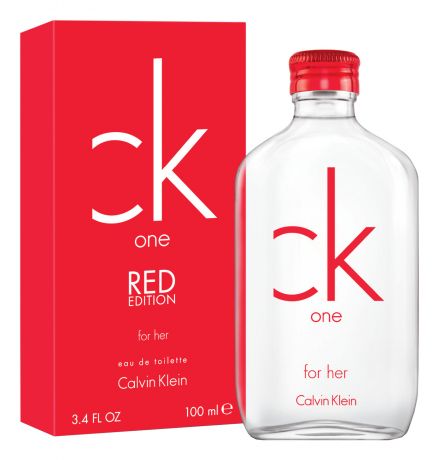 Calvin Klein CK One Red Edition for her: туалетная вода 100мл