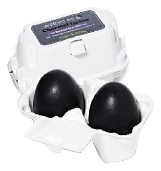 Мыло-маска для лица с древесным углем Charcoal Egg Soap 2*50г