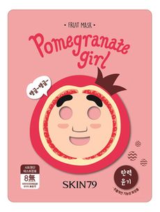 Тканевая маска для лица Fruit Mask Pomegranate Girl 23г (гранат)