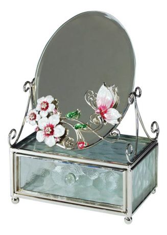 Зеркало со шкатулкой Розовая глазурь