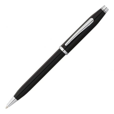 Шариковая ручка Century II (черная с серебристыми вставками)