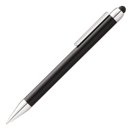 Шариковая ручка Newbury со стилусом (черная)
