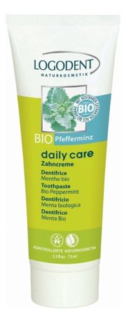 Зубная паста с экстрактом перечной мяты Bio Peppermint Toothpaste Logodent 75мл