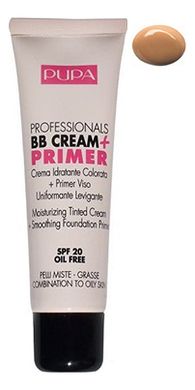 Тональный крем для жирной кожи Professionals BB Cream + Primer SPF20мл: 001 Nude