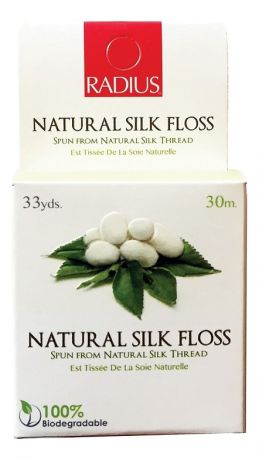 Шелковая зубная нить Natural Biodegradable Silk Floss 30м (без вкуса)